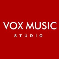 Logo vox music studio vermelho